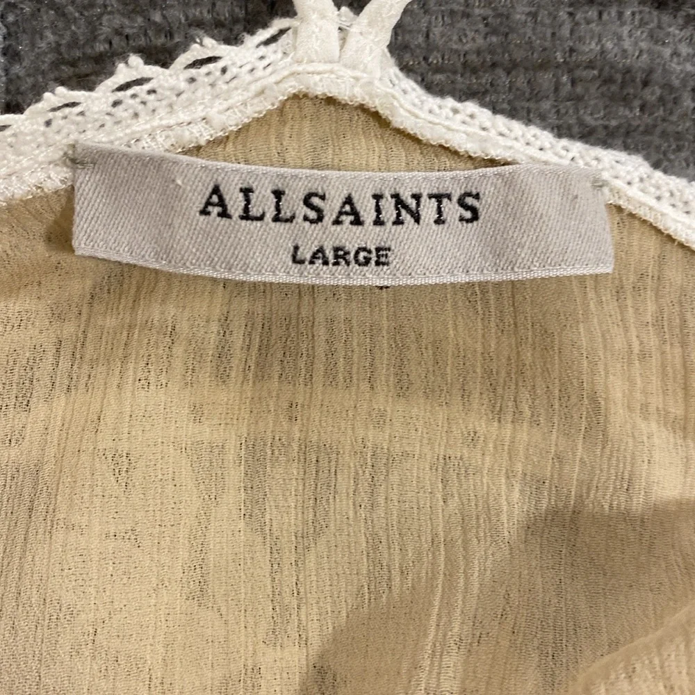 All Saints Natalia Peplum Tank Top - Picture 7 of 7